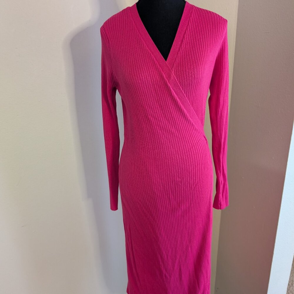 Hot Pink - Wrap Dress